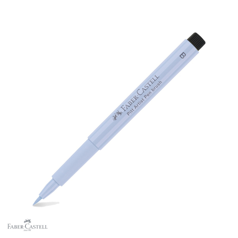 Markere si instrumente de desen artistic - Marker tip pensula Faber-Castell Pitt Artist Pen, cerneala indigo deschis rezistenta la apa, pentru artisti si designeri