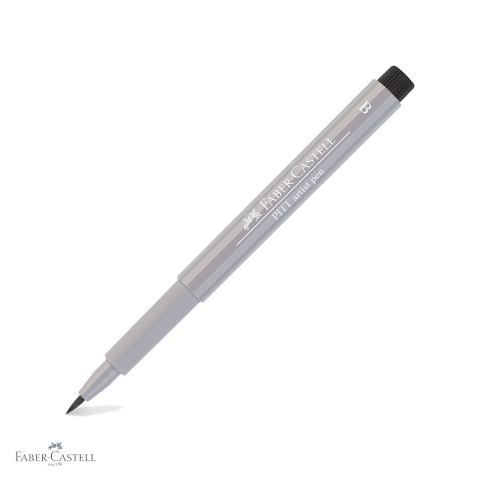 Markere si instrumente de desen artistic - Marker tip pensula Faber-Castell Pitt Artist Pen, cerneala rezistenta la apa, gri cald III, pentru artisti si designeri