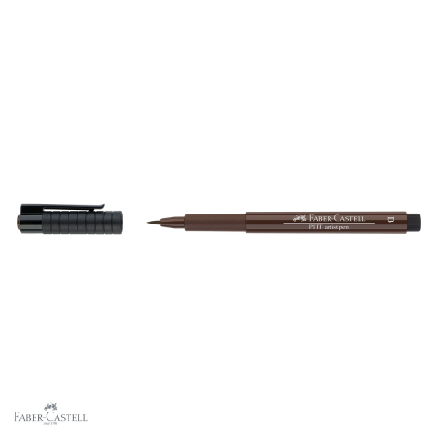Marker tip pensula Faber-Castell Pitt Artist Pen, cerneala sepia rezistenta la apa, pentru artisti si designeri [3]