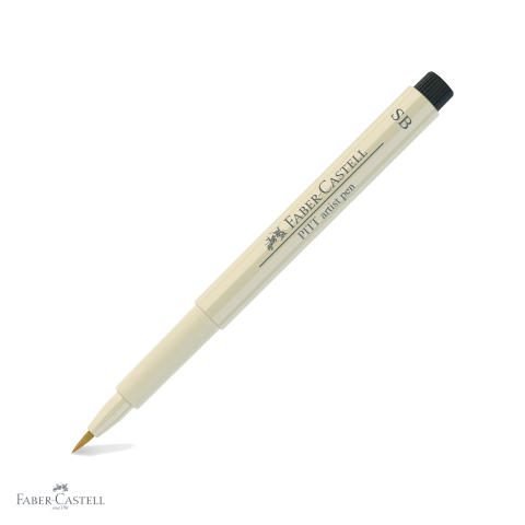 Markere si instrumente de desen artistic - Marker tip pensula Faber-Castell Pitt Artist Pen Soft Brush, gri cald I, cerneala rezistenta la apa, pentru artisti si designeri