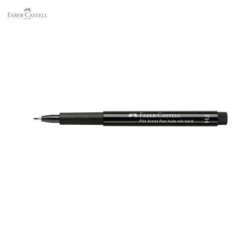 Marker tip pensula Faber-Castell Pitt Artist Pen, varf dur Fude Hard, cerneala neagra permanenta, pentru caligrafie si ilustratie [4]