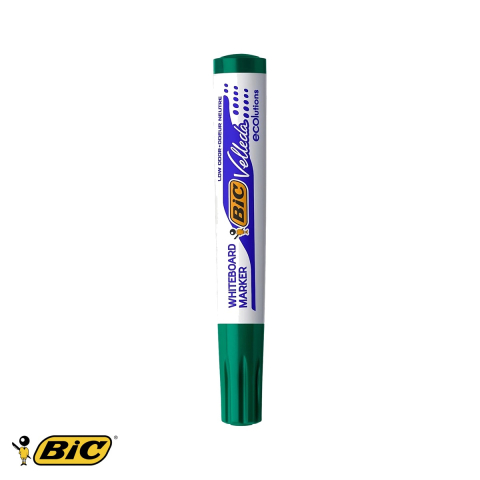 Birotica papetarie - Marker whiteboard Bic Velleda 1701, varf rotund 2.5 mm, cerneala pe baza de alcool, culoare verde