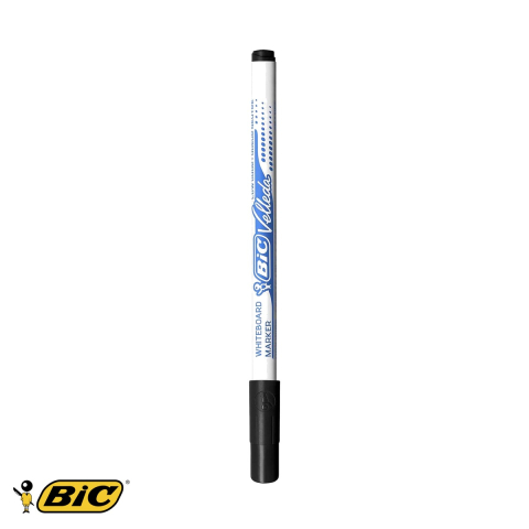 Birotica papetarie - Marker whiteboard Bic Velleda 1721, varf 1.0 mm, cerneala neagra pe baza de alcool, pentru prezentari si sedinte