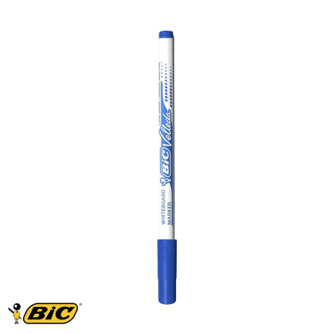 Birotica papetarie - Marker whiteboard Bic Velleda 1721, varf fin 1.0mm, cerneala albastra pe baza de alcool, pentru tabla alba
