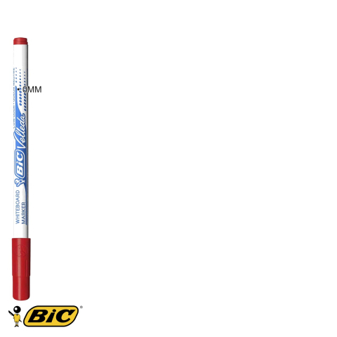 Marker whiteboard Bic Velleda 1721, varf fin 1.0mm, cerneala rosie pe baza de alcool, pentru table albe [2]
