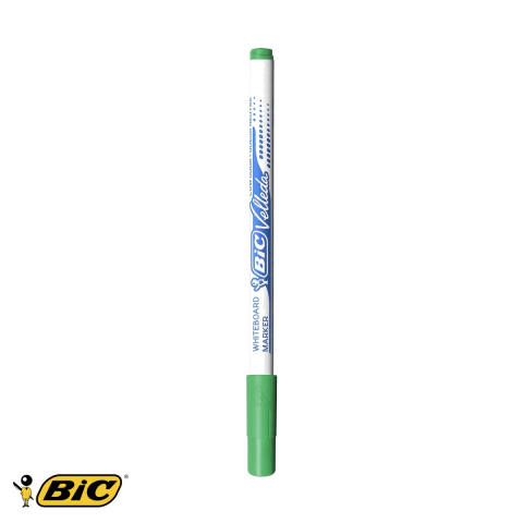 Birotica papetarie - Marker whiteboard Bic Velleda 1721, varf fin 1.0mm, cerneala verde pe baza de alcool, pentru table albe