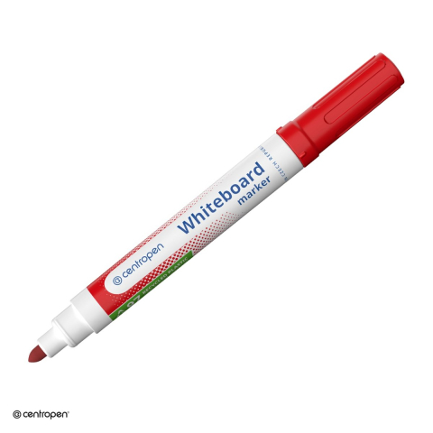Marker pentru tabla de scris - Marker whiteboard Centropen 8559, varf rotund 2.5 mm, cerneala rosie