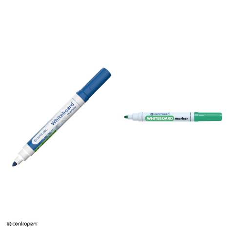 Marker whiteboard Centropen 8559, varf rotund 2.5 mm, cerneala verde [3]