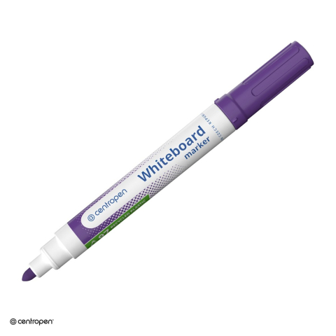 Marker pentru tabla de scris - Marker whiteboard Centropen 8559, varf rotund 2.5 mm, cerneala violet