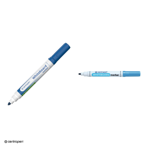 Marker whiteboard Centropen 8559, varf rotund 2.5 mm, culoare albastru deschis [3]