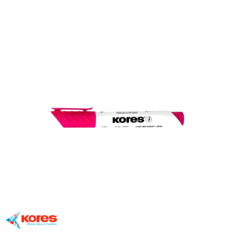 Instrumente de scris - Marker whiteboard Kores, varf rotund 1-3 mm, culoare magenta, scriere fluida pentru table albe si flip chart