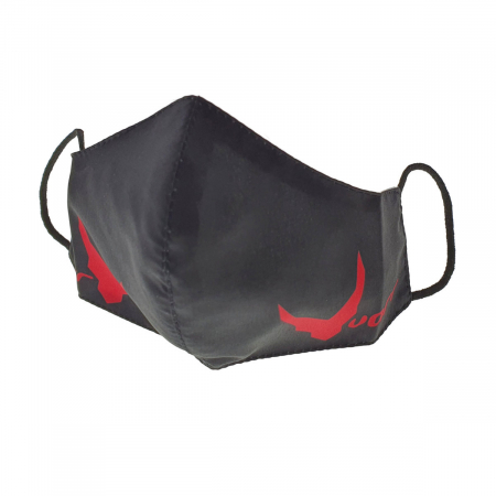 Masca fashion VARR™ Streetwear Face Gear, de protectie, 2 straturi, reutilizabila, marime M, neagra [5]