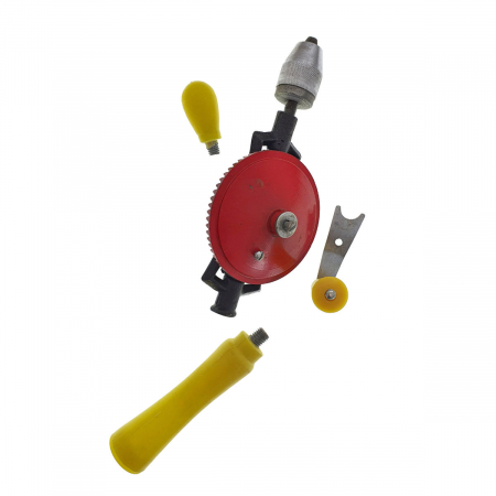 Masina de gaurit manuala, lungime 355mm, cu manere din plastic si mandrina metalica 10 mm [4]
