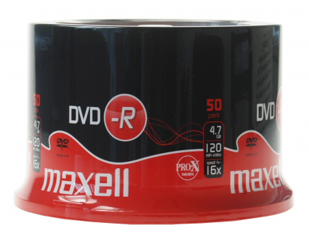 Maxell - DVD-R, 4.7Gb, 16X , Maxell , Cake Box , 50 buc / pret/set [1]