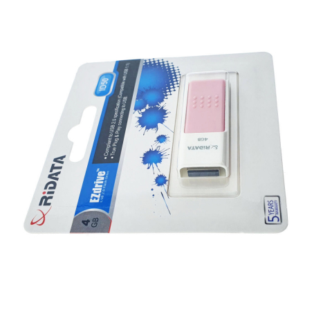 Memorie USB 2.0 Flash Drive RiDATA 4GB, EZdrive ID50, conector retractabil, roz [2]