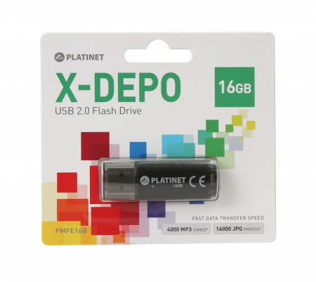 Flash Drive USB 2.0 V-Depo Platinet, 16 GB [1]