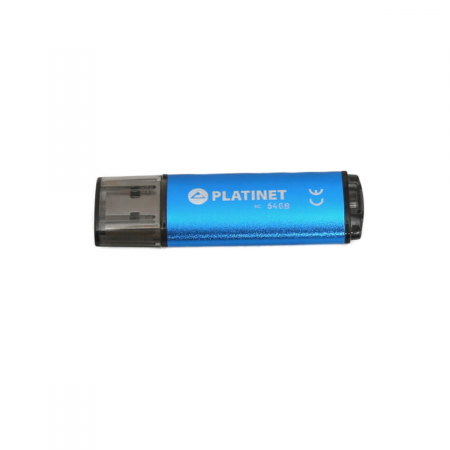 Memorie 64 Gb - Memorie USB 2.0 Platinet 64Gb, X-Depo 43611, cu capac, albastra