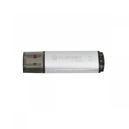Memorie 64 Gb - Memorie USB 2.0 Platinet 64Gb, X-Depo 43613, cu capac, argintie