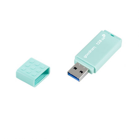 Memorie USB 3.0, 128 GB, Goodram UME3 Care, cu capac, albastra [2]