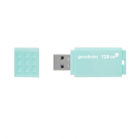 Memorii 128 Gb - Memorie USB 3.0, 128 GB, Goodram UME3 Care, cu capac, albastra