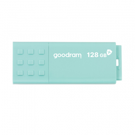 Memorie USB 3.0, 128 GB, Goodram UME3 Care, cu capac, albastra [1]
