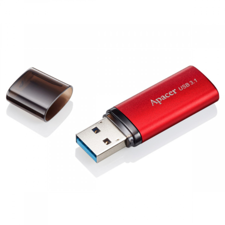 Memorie USB 3.1 Apacer 128Gb, AH25B, cu capac, rosie [1]