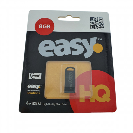 Medii de stocare - Memorie USB Flash Drive, Imro Easy 01525, capacitate 8 GB, dimensiuni mini, neagra