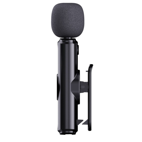 Microfon Wireless Profesional 2.4G - Set Cu Receptor Universal (USB-C, Lightning, 3.5mm) pentru Vlogging, Streaming si Inregistrari [3]