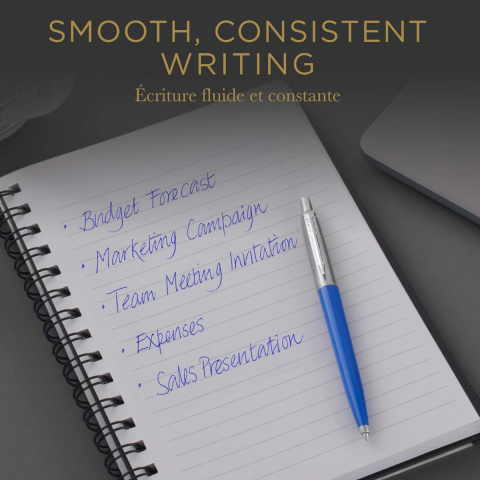 Mina Originala Parker QuinkFlow Albastra, pentru Scriere Clara, Uz Zilnic si Profesional, cu Varf din Carbura de Tungsten 0.8 mm [2]