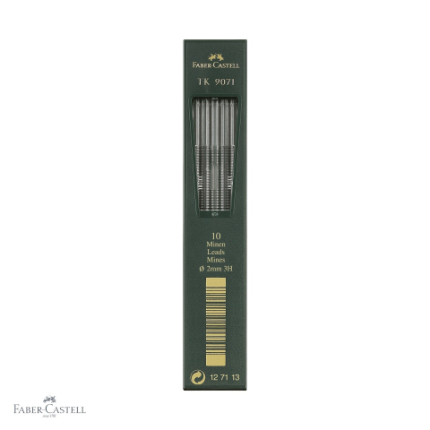 Mine, rezerve si cerneala - Mine creion mecanic Faber-Castell TK, diametru 2 mm, duritate 3H, pentru desen tehnic si schite precise