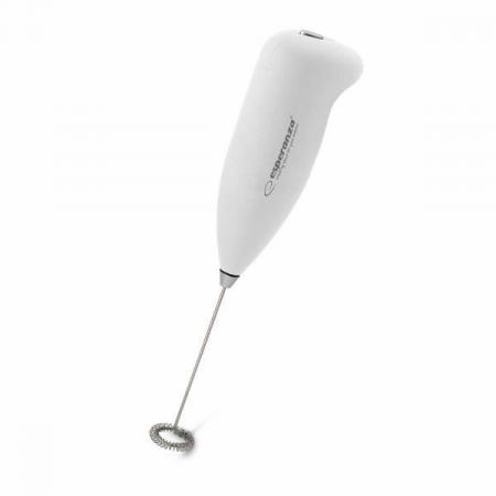 Electrocasnice bucatarie - Spumator de lapte, Esperanza, Plastic, Alb