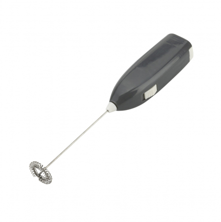 Electrocasnice bucatarie - Mixer spuma lapte, pentru cappucino, latte macchiato, lungime 200 mm, 2 x baterii R3, 41722, gri