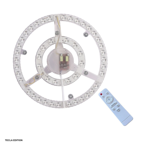 Corpuri iluminare - Modul LED pentru plafoniera rotunda SPN6750, 24 W, temperatura de culoare reglabila 2700-6500 K, dimabil, receptor IR, diametru 270 mm