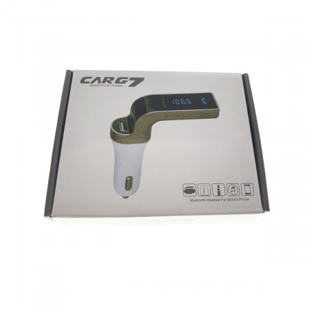 Modulator FM cu bluetooth CARG7, incarcare USB si MP3 player USB si microsd, negru [3]