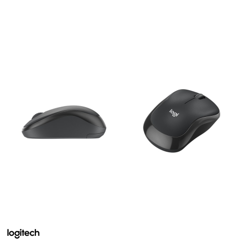Mouse Bluetooth Logitech M240 Silent, clicuri silentioase SilentTouch, senzor optic 400-4000 DPI, 3 butoane, 1 baterie AA, forma ambidextra, gri grafit, 910-007119 [3]