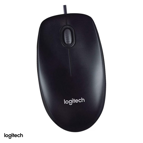 Mouse USB - Mouse cu fir Logitech M90, USB, senzor optic 1000 DPI, 3 butoane, ambidextru, negru, 910-001793
