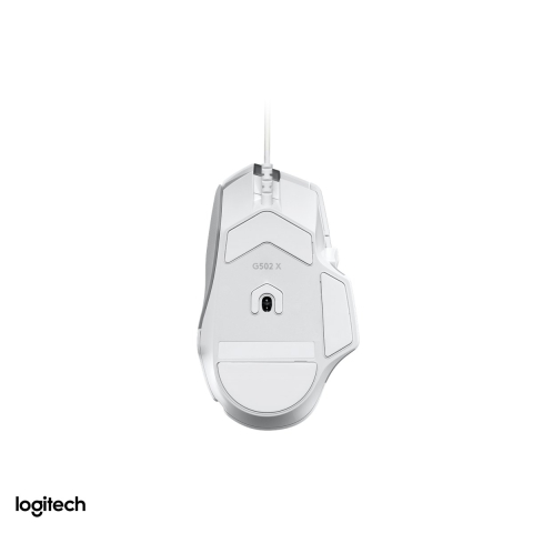 Mouse de gaming cu fir Logitech G502 X, senzor HERO 25K 100-25600 DPI, switch-uri LIGHTFORCE, 13 comenzi programabile, rotita dual-mode, alb, 910-006146 [4]