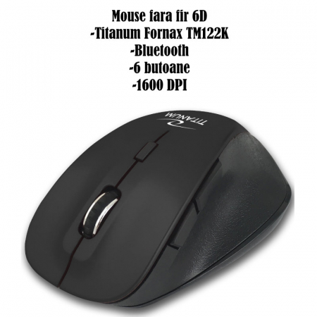 Mouse fara fir, 6D, Bluetooth v.5.0, Titanum Fornax 94656, 110 x 70 x 40 mm, 1600 DPI, negru [5]