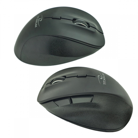 Mouse fara fir, 6D, Bluetooth v.5.0, Titanum Fornax 94656, 110 x 70 x 40 mm, 1600 DPI, negru [1]