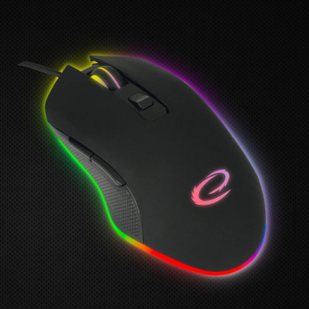 Mouse gaming USB-C, Esperanza Nemesis 94545, cablu 1.25m, 6D, RGB, 800-2400 DPI, negru [7]