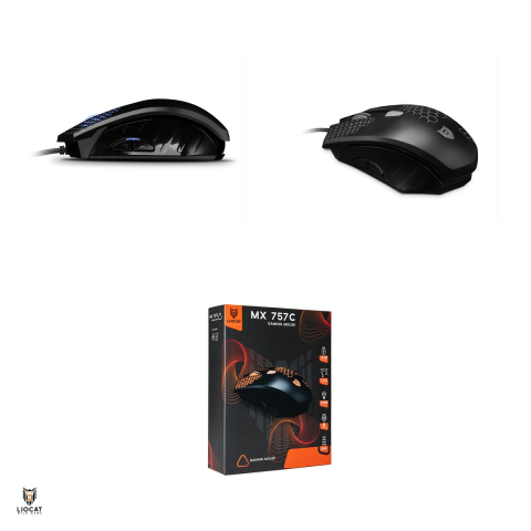 Mouse Liocat gaming Mx 757C, cablu USB 1.8m, DPI 1200-3200, 6D, Negru [3]