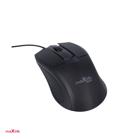 Mouse USB - Mouse Maxlife Home Office MXHM-01 optical 1000 Dpi 1,2 m, cablu 1.2m, Negru