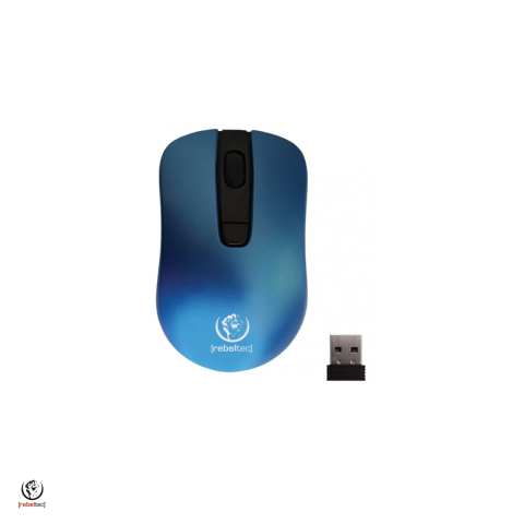 Mouse wireless - Mouse Rebeltec wireless Star, 800/1000/1600 dpi, 4 butoane, raza 10 m, Albastru