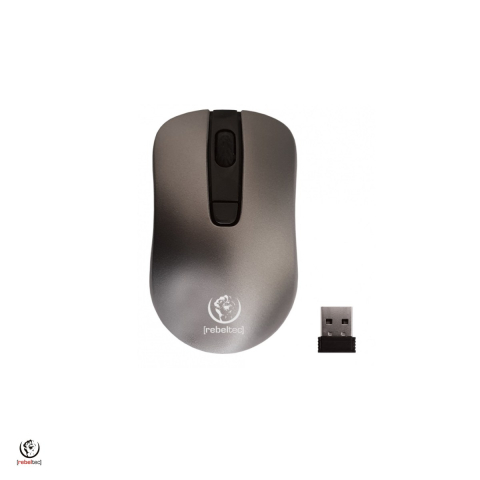 Mouse wireless - Mouse Rebeltec wireless Star, 800/1000/1600 dpi, 4 butoane, raza 10 m, Gri