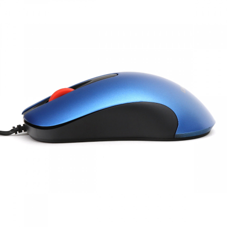 Mouse USB, Omega 45267 OM-520, cu cablu 1.2 m, 3 butoane, 1000 dpi, albastru cu negru [2]