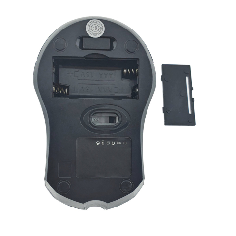 Mouse Wireless 1200 DPI Ergonomic Birou Laptop cu Receptor Nano Integrat, dimensiuni 115 x 70 x 35 mm, negru [6]