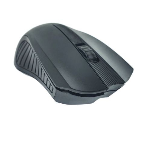 Mouse - Mouse Wireless 1200 DPI Ergonomic Birou Laptop cu Receptor Nano Integrat, dimensiuni 115 x 70 x 35 mm, negru