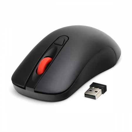Mouse - Mouse Wireless 2.4GHz, Omega 45269 OM-520, 4 butoane, 1200 / 1600 dpi, 2 x AAA, negru