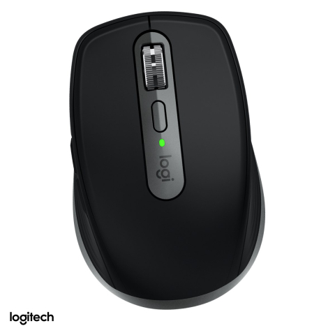 Accesorii IT - Mouse wireless compact Logitech MX Anywhere 3S for Mac, Bluetooth, pentru macOS si iPadOS, senzor Darkfield 200-8000 DPI, 6 butoane, rotita MagSpeed, gri spatial, 910-006947