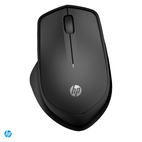 Accesorii IT - Mouse wireless HP 285 Silent, receptor USB-A 2.4 GHz, clicuri silentioase, senzor HP Blue Optical 1200 DPI, 3 butoane, 1 baterie AA, negru, 6G4E6AA